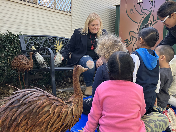 A special visit from Dharug custodian and Senior Knowledge Holder Julie Jones.