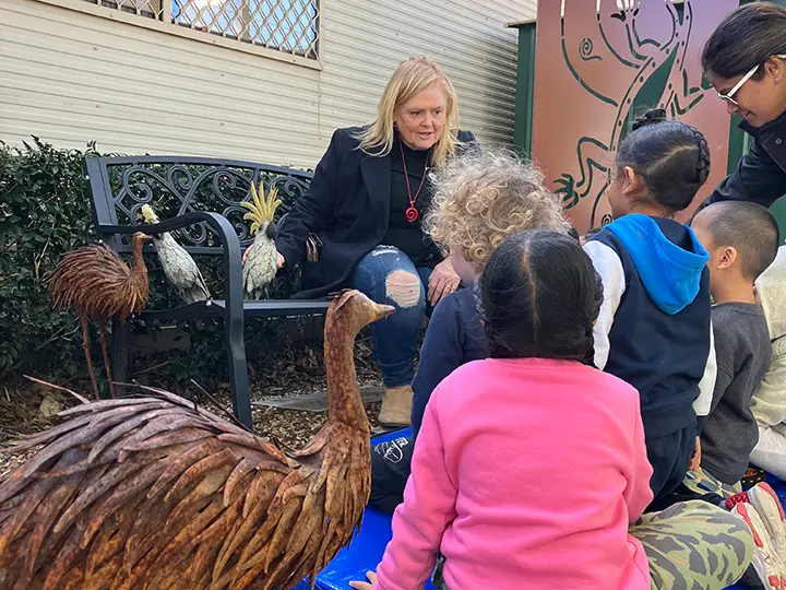 A special visit from Dharug custodian and Senior Knowledge Holder Julie Jones.